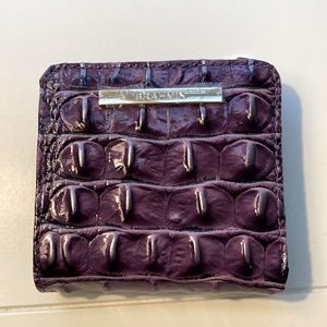 New Brahmin Clutch Leather Jane Wallet in Purple.